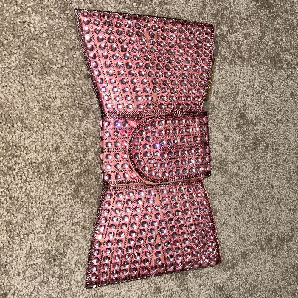 Pink Rhinestone Clutch